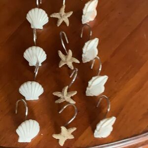 Shells Shower Curtain Hangers